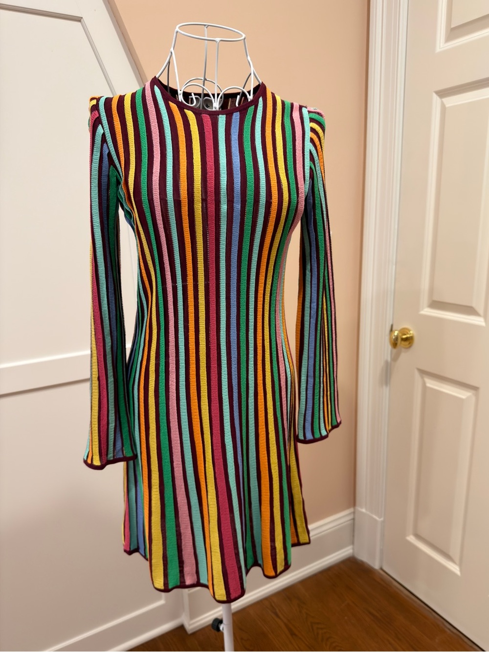 Tuckernuck Rainbow Stripe Knit Amal Dress